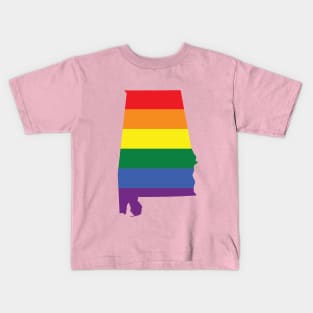 Alabama state LGBT Pride shirt Kids T-Shirt